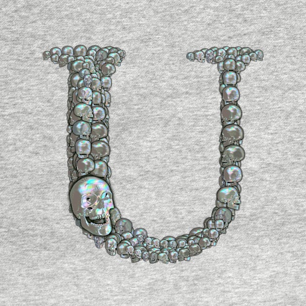 Skull Alphabet U by dinaaaaaah